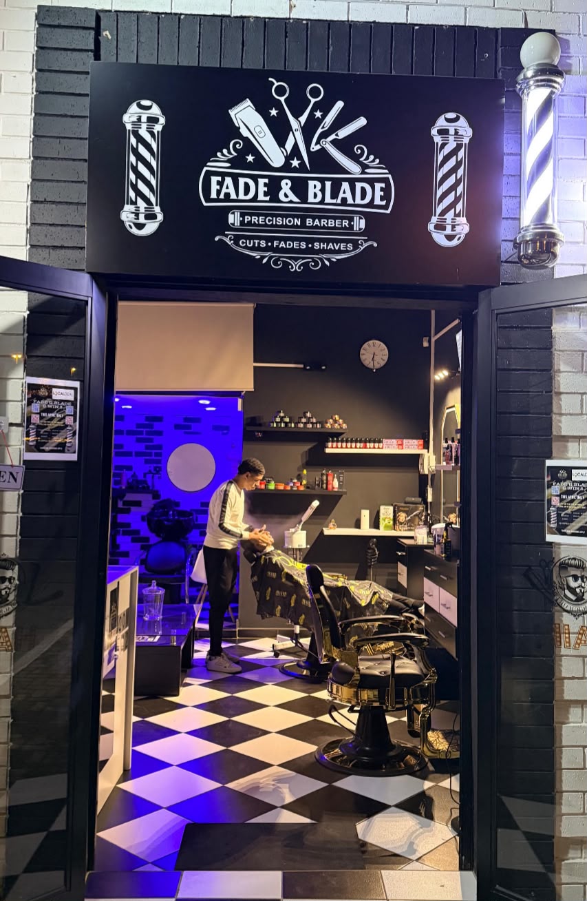 Modern barbershop haircut styling